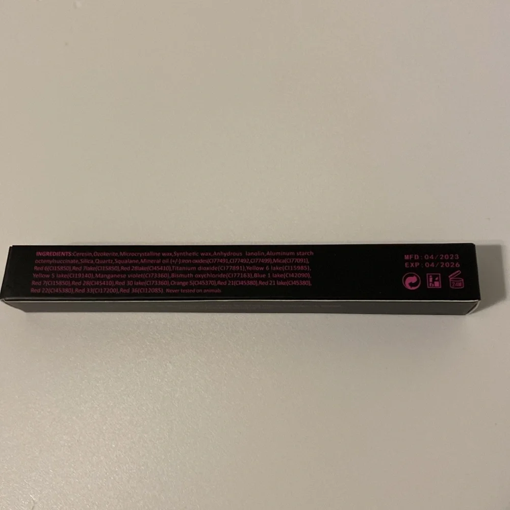 Black matte lip liner lipstick BY THE CLIQUE CLIQUESTICK face pencil New in box